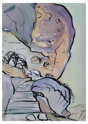 Dzidra Ezergaile, Way Up, 1963, Watercolor on Paper