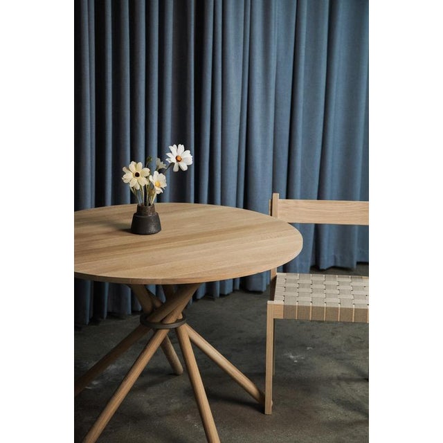 Hector Light Oak Dining Table 105 by Eberhart Furniture For Sale - Image 6 of 18