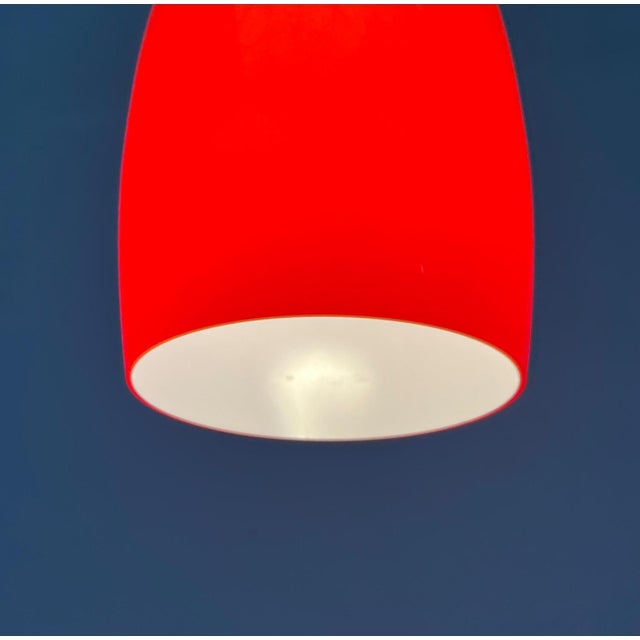 Mid-Century Danish Model Bang Glass Pendant Lamp by Jacob E. Bang for Fog & Mørup and Holmegaard, 1960s For Sale - Image 6 of 18