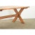 Mid-Century Modern Swedish Early 20th Century Pine Trestle Table For Sale - Image 3 of 12