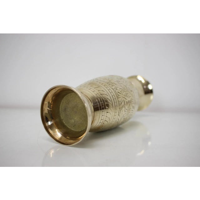 Mid-Century Brass Vase, 1960s For Sale - Image 6 of 12
