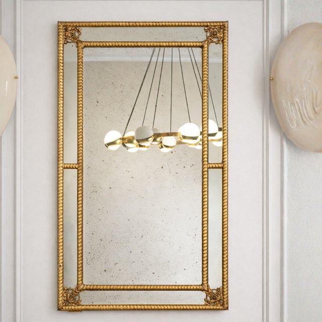 Neoclassical Rectangular Mirror, 1890s For Sale - Image 4 of 4