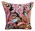 Botanical Jacquard Cushion Cover With Pink Piping For Sale