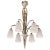 Metal Art Deco Nickeled Bronze Chandelier by Muller Frères For Sale - Image 7 of 7