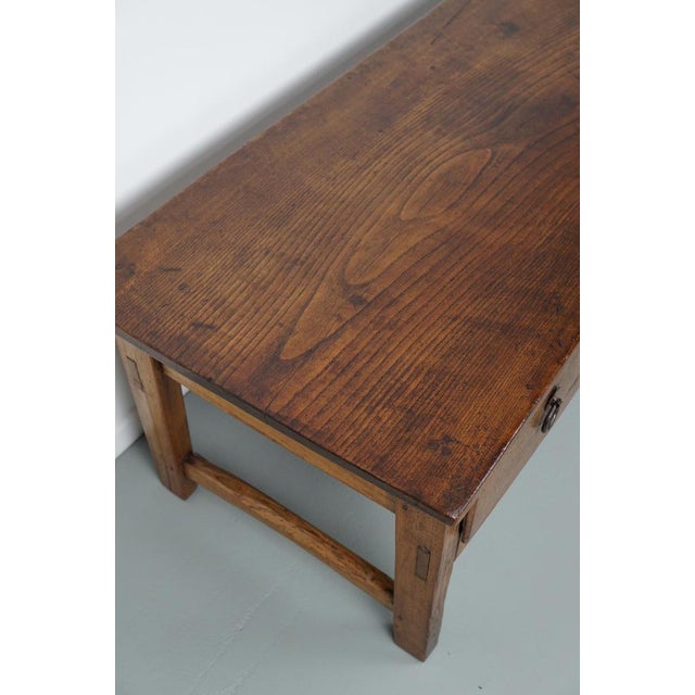 Spanish 18th Century Farmhouse Coffee Table in Chestnut For Sale - Image 10 of 16