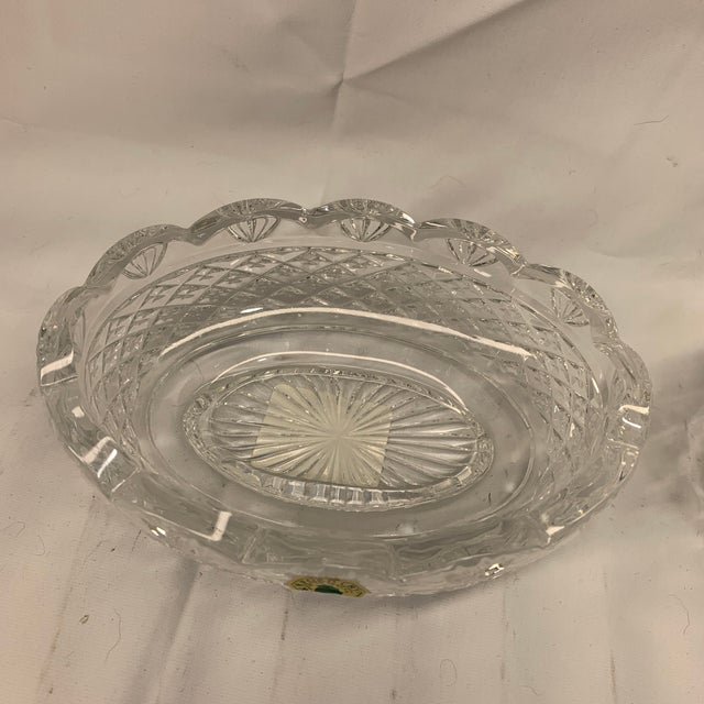 Traditional Waterford Crystal Miniature Oval Centerpiece Bowl - Pair For Sale - Image 3 of 6