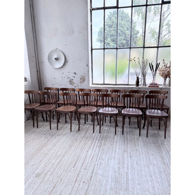 Set of 14 bistro chairs, in the style of baumann or thonet chairs. a truly classic and timeless design. sturdy and...