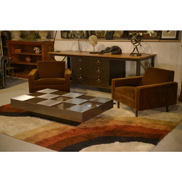 Checkerboard Coffee Table attributed to Roberto Monsani, 1970s For Sale - Image 11 of 11