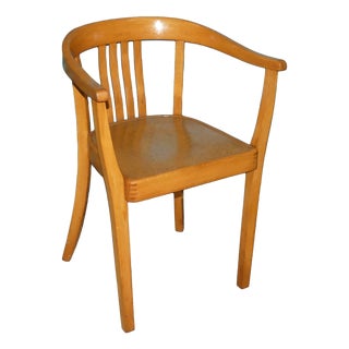 Bauhaus Wooden Desk Armchair in the style of Gropius, 1940s-1950s For Sale