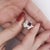 Art Deco 1.28 Carat Ruby & Diamond 14k White Gold Toi Et Moi Ring Size 6.75 For Sale - Image 3 of 9