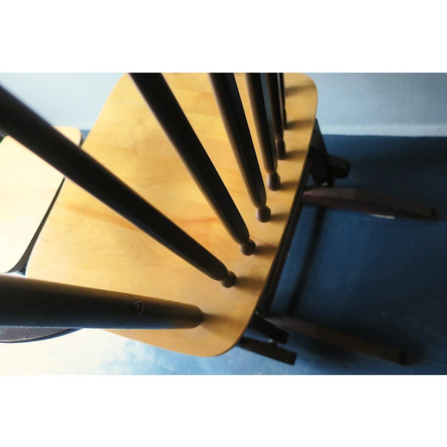 Gliding Chair and Ottoman, 1960s, Set of 2 For Sale - Image 4 of 8