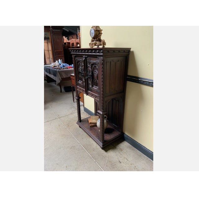 Antique Neo-Gothic Cabinet, 1880 For Sale - Image 10 of 12