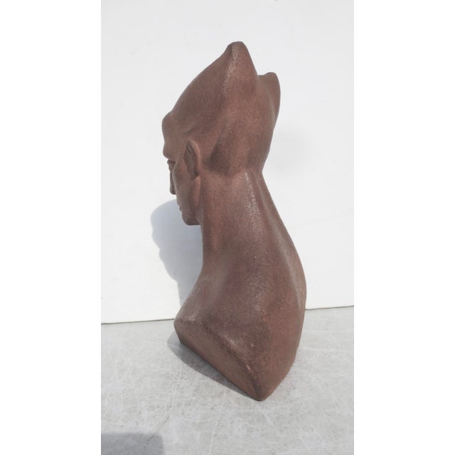 Tera Cotta Bust Circa 1920s For Sale - Image 4 of 12