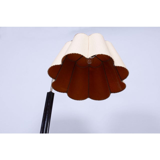 Art Deco Floor Lamp in Walnut and Oak attributed to Jindřich Halabala for Up Závody, Former Czechoslovakia, 1930s For Sale - Image 6 of 10