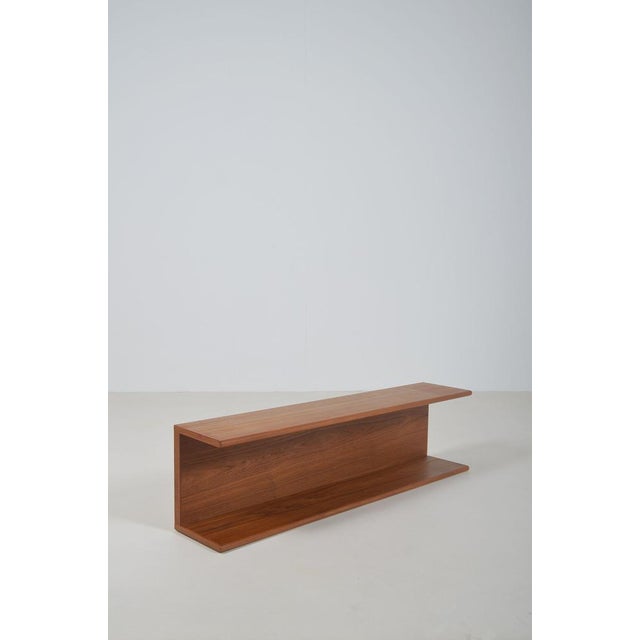 Wood Danish Wall Shelf in Teak, 1970s For Sale - Image 7 of 7
