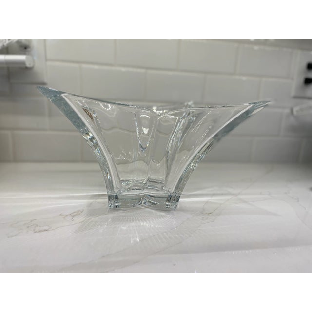 1970s Mikasa Crystal Bowl - Florale Centerpiece For Sale - Image 5 of 6