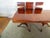 Item 87824: Pennsylvania House solid cherry Chippendale style dining table. Age: 1990's. Details: Three leaves for...