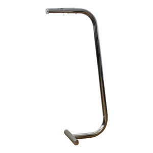 Paul Mayan Style Chrome Lucite Tubular Floor Lamp Mid-Century Modern Chrome