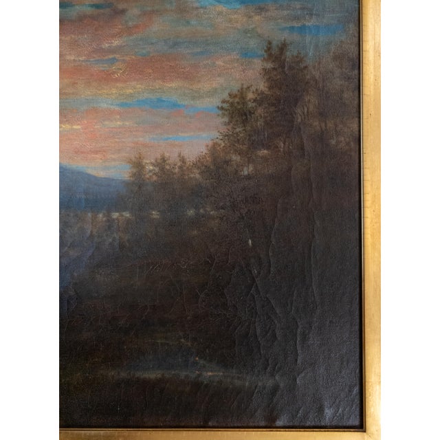 19th Century American Luminist Hudson River School Painting by Asa Weston Twitchell For Sale - Image 10 of 17