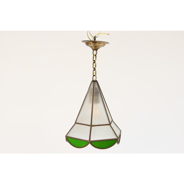 Small art deco or art nouveau pendant lamp from the 1910s or 1920s. Made in germany. excellent condition! the lamp...