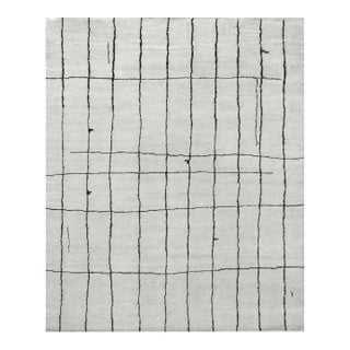 Handwoven Wool Moroccan Inspired Rug For Sale