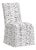 Slipcover Dining Chair in Linen Leopard Ink For Sale