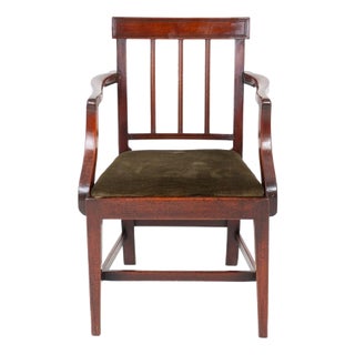 Antique Georgian Armchair in Mahogany, 1790 For Sale