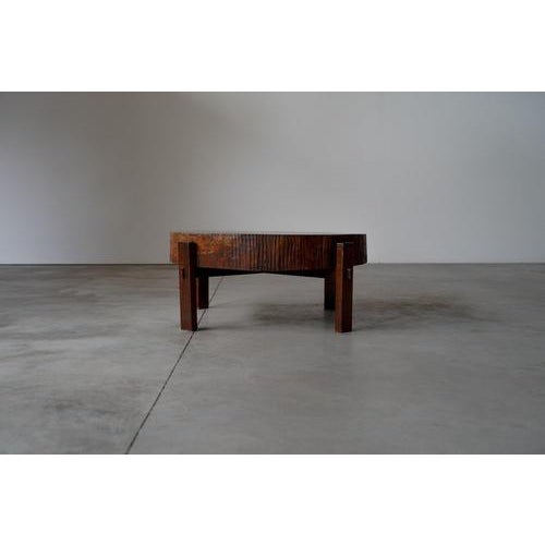 Large Tree Slab Coffee Table, 1960s For Sale - Image 3 of 11