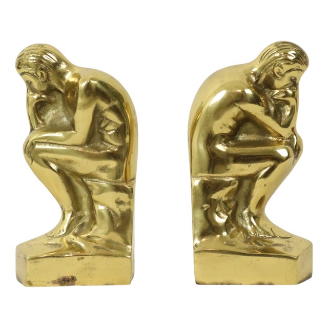 Italian Brass Bookends, 1960s, Set of 2 For Sale