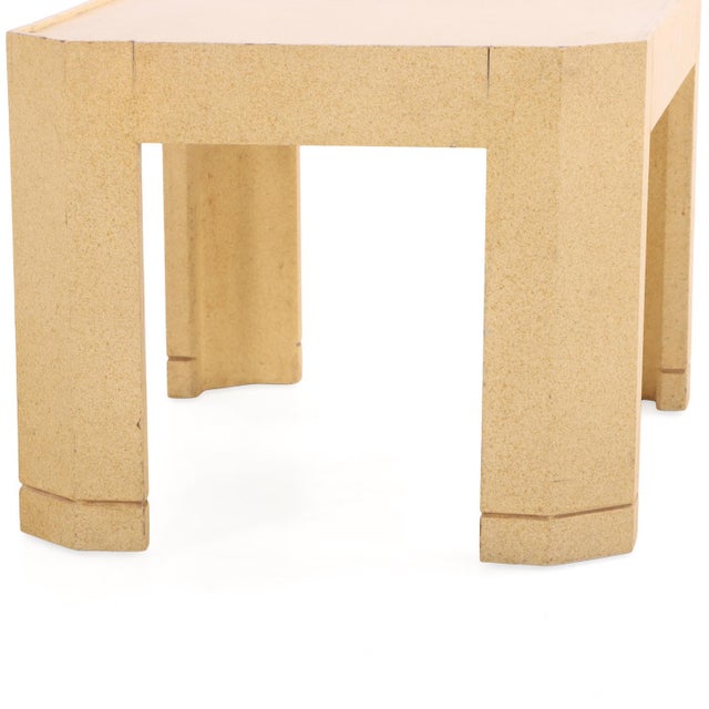 Contemporary Pair of 1970s End Tables in the Style of Karl Springer For Sale - Image 3 of 7