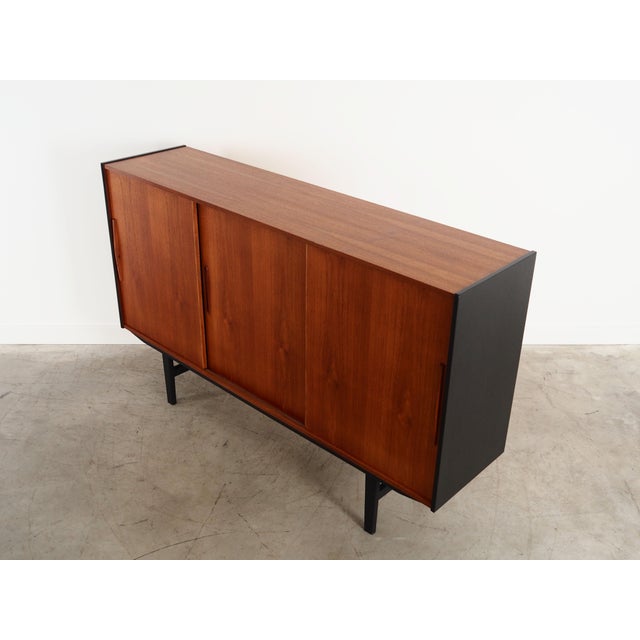 Orange Vintage Danish Teak Highboard, 1960s For Sale - Image 8 of 17