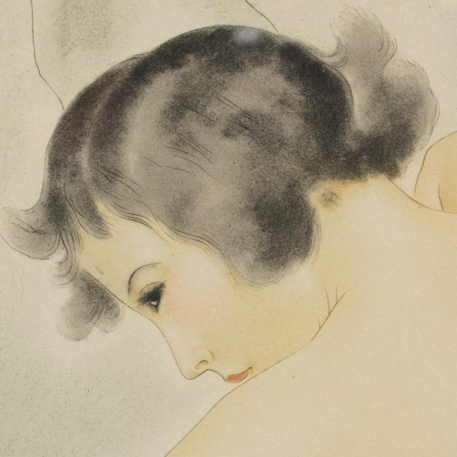 Black Female Nude Study Watercolor Drawing by Rotislaw Racoff, Circa 1940 For Sale - Image 8 of 14