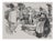 Mathurin Meheut, Brittany, Pilgrimage to the Oratory (Black), Engraving For Sale