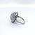 Modern Late 20th Century Platinum Cocktail Ring With Gia Certified Oval Star Sapphire - Size 4.75 For Sale - Image 3 of 8