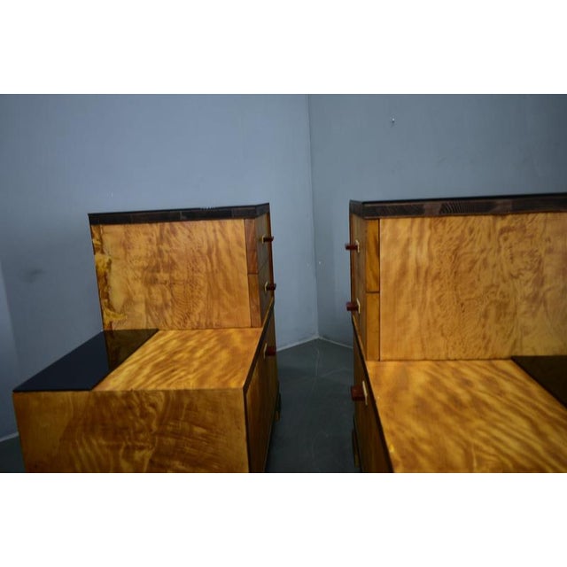 Art Deco Bedside Tables, Czechoslovakia, 1939, Set of 2 For Sale - Image 17 of 18