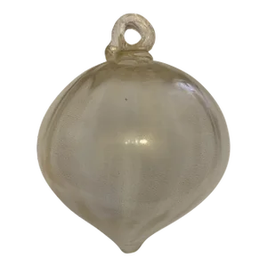 1970s Vintage Gold Christmas Ball From Made Murano Glass, Italy