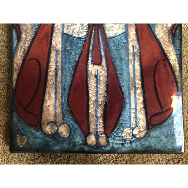 1970s Three Cats Wall Plaque by Michael Andersen & Son Ceramics For Sale - Image 9 of 9