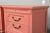 1970s Transitional Pair of Nightstands in Coral Pink - Newly Painted For Sale - Image 12 of 12