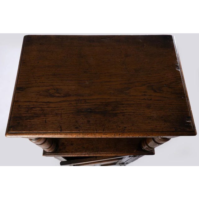 Brown English Ipswich Oak Two Door Cupboard For Sale - Image 8 of 12