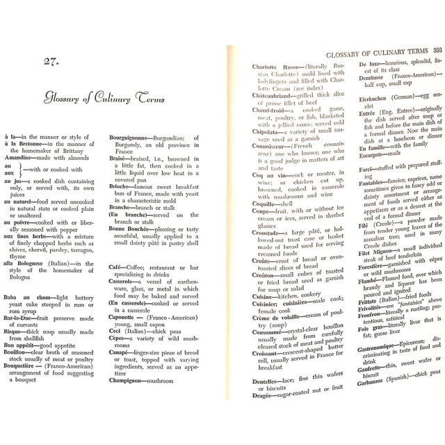 White "Gastronomique: A Cookbook for Gourmets" 1962 Allen, Ida Bailey (Inscribed) For Sale - Image 8 of 9