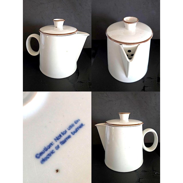 1960s 1960s Dansk Brown Mist Set With Coffee Pot, Bowls, Saucers - 18 Pieces For Sale - Image 5 of 16