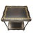 Hollywood Regency Vintage Hollywood Regency Faux Metal Bamboo Two-Tier Occasional Table With Gilt Laurel Detail For Sale - Image 3 of 8