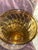 Amber Glass Vase. Vintage 1950s Pedestal Amber Glass Vase, Made in England For Sale - Image 4 of 12