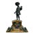 Late 19th Century Antique Boy Harvester Bronze on Hand Painted Stand For Sale