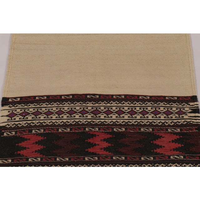 1950s Vintage Persian Kilim, Tribal Runner Rug With Geometric Borders - Rug & Kilim For Sale - Image 5 of 8