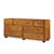 Mid-Century Modern Henredon Campaign Mid Century Oak and Brass Lowboy Dresser For Sale - Image 3 of 11