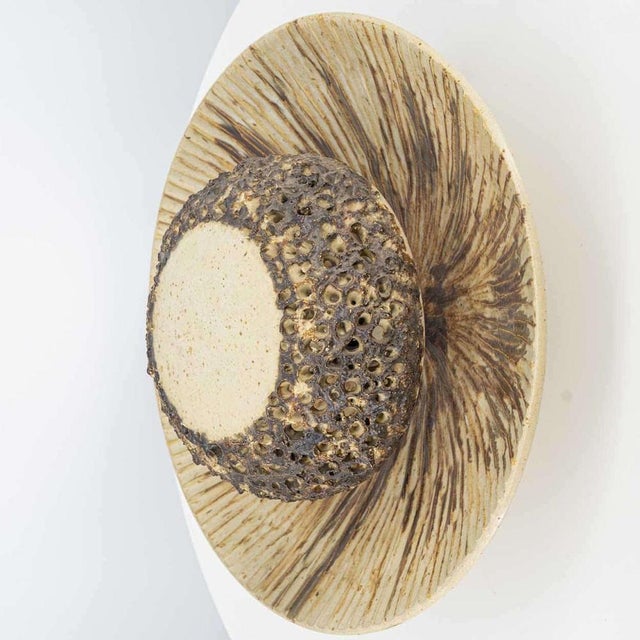 Round Ceramic Wall Light in the style of Axella, Denmark, 1970s For Sale - Image 9 of 16
