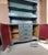Hand Painted Vintage 1970s St. John’s Table Co. Hand-Painted Green China Hutch | One-of-a-Kind Art Furniture For Sale - Image 13 of 18