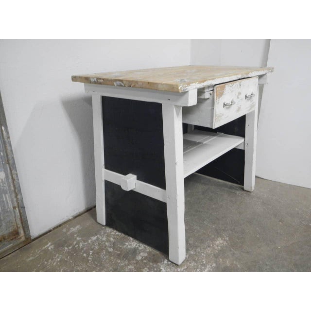 Fir and Metal Cash Register Counter, 1980 For Sale - Image 4 of 14