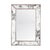 Reflect serious style anywhere you hang it. Four antique mirror facets are expertly finished with champagne silver leaf...